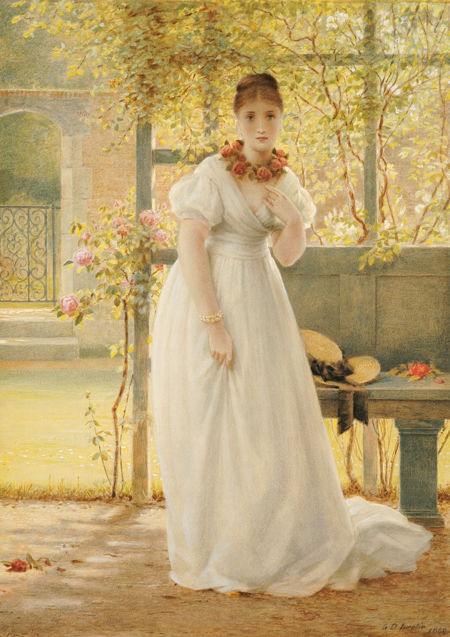 Im ummauerten Garten, 1869 von George Dunlop Leslie