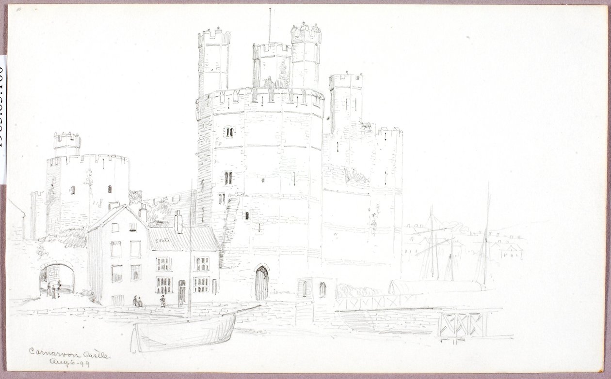 Caernarvon Castle von George Elbert Burr