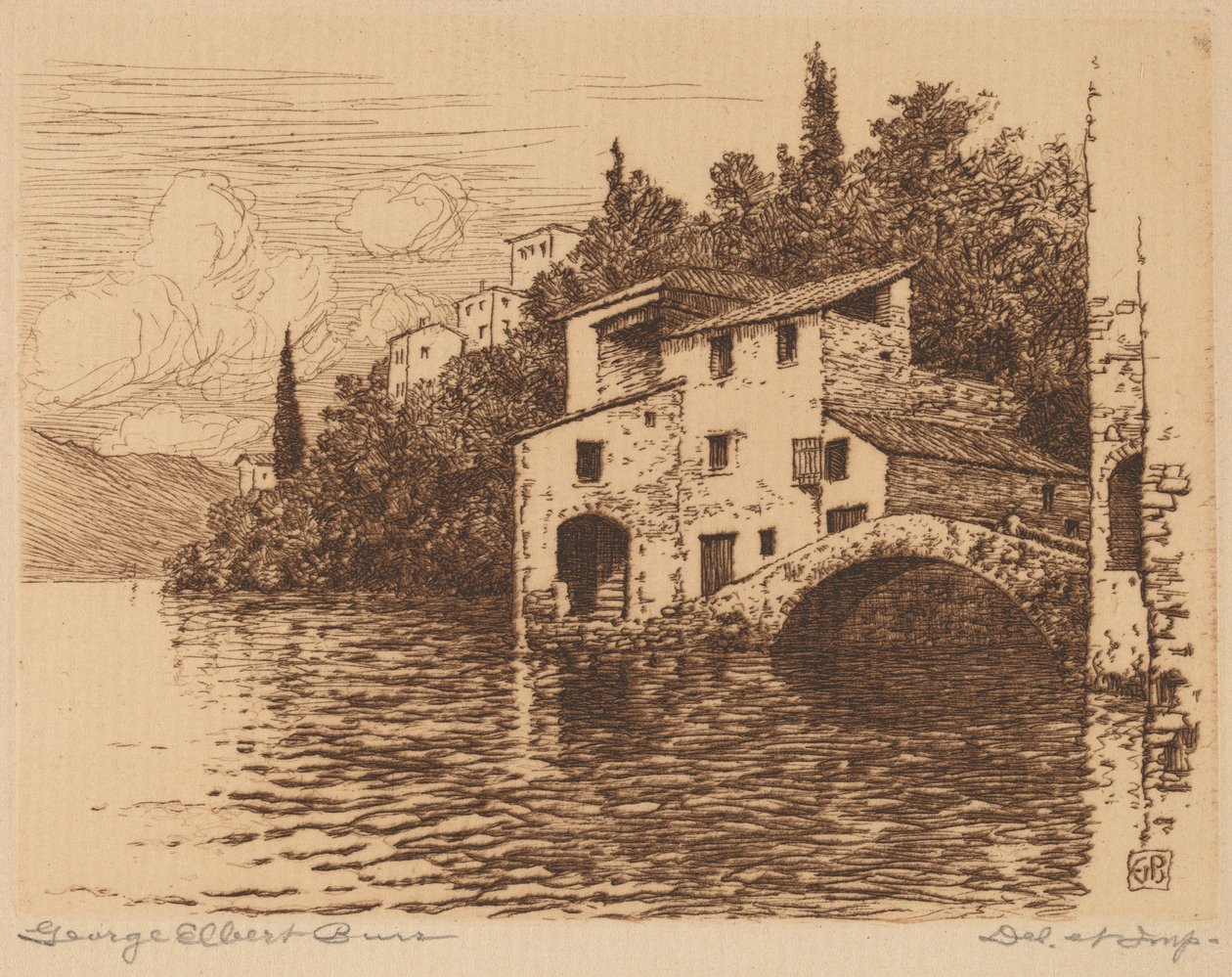 Am Comer See von George Elbert Burr