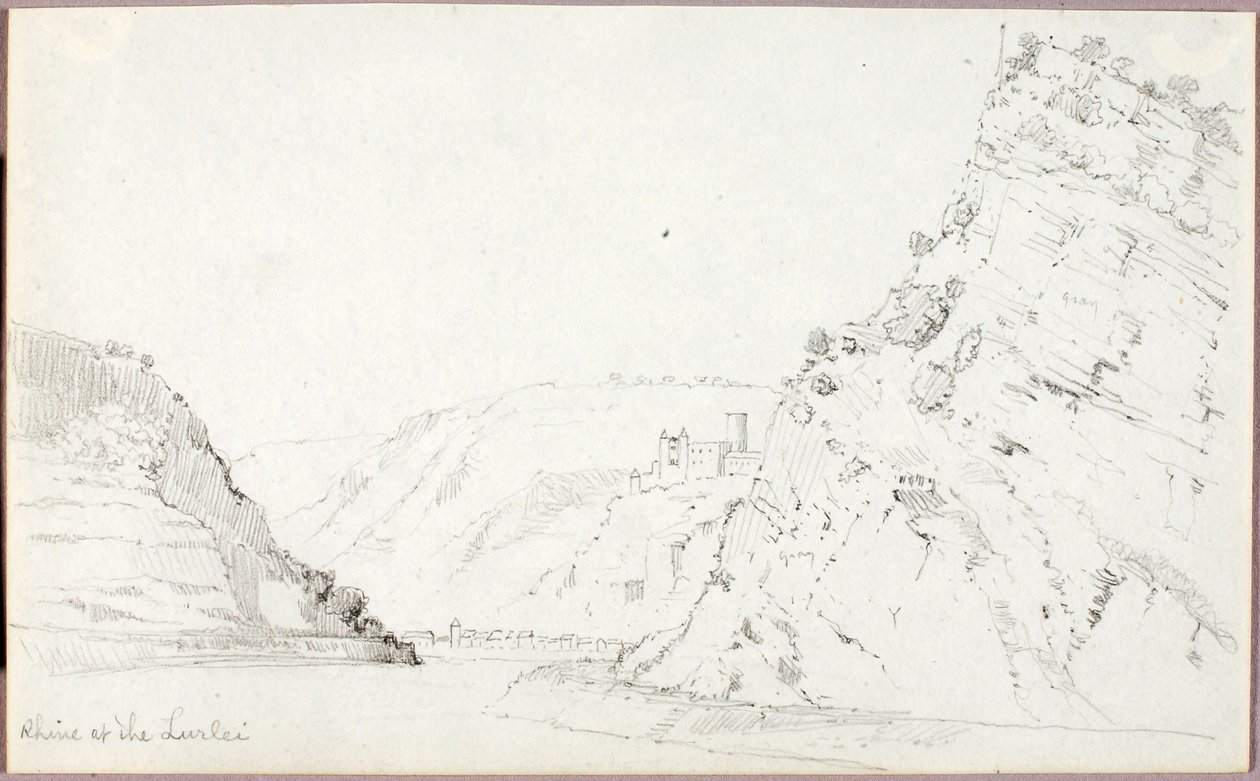 Rhein bei der Loreley von George Elbert Burr
