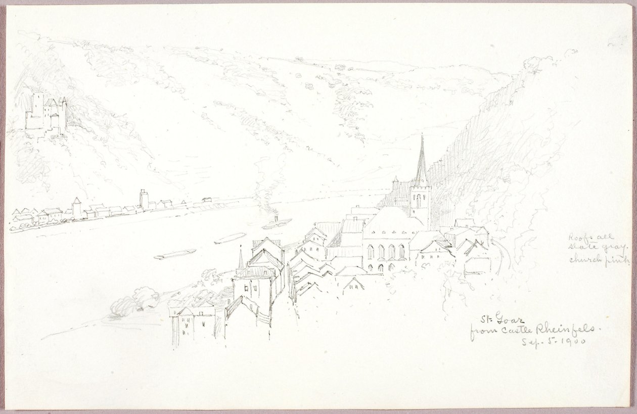 St. Goar von Burg Rheinfels von George Elbert Burr