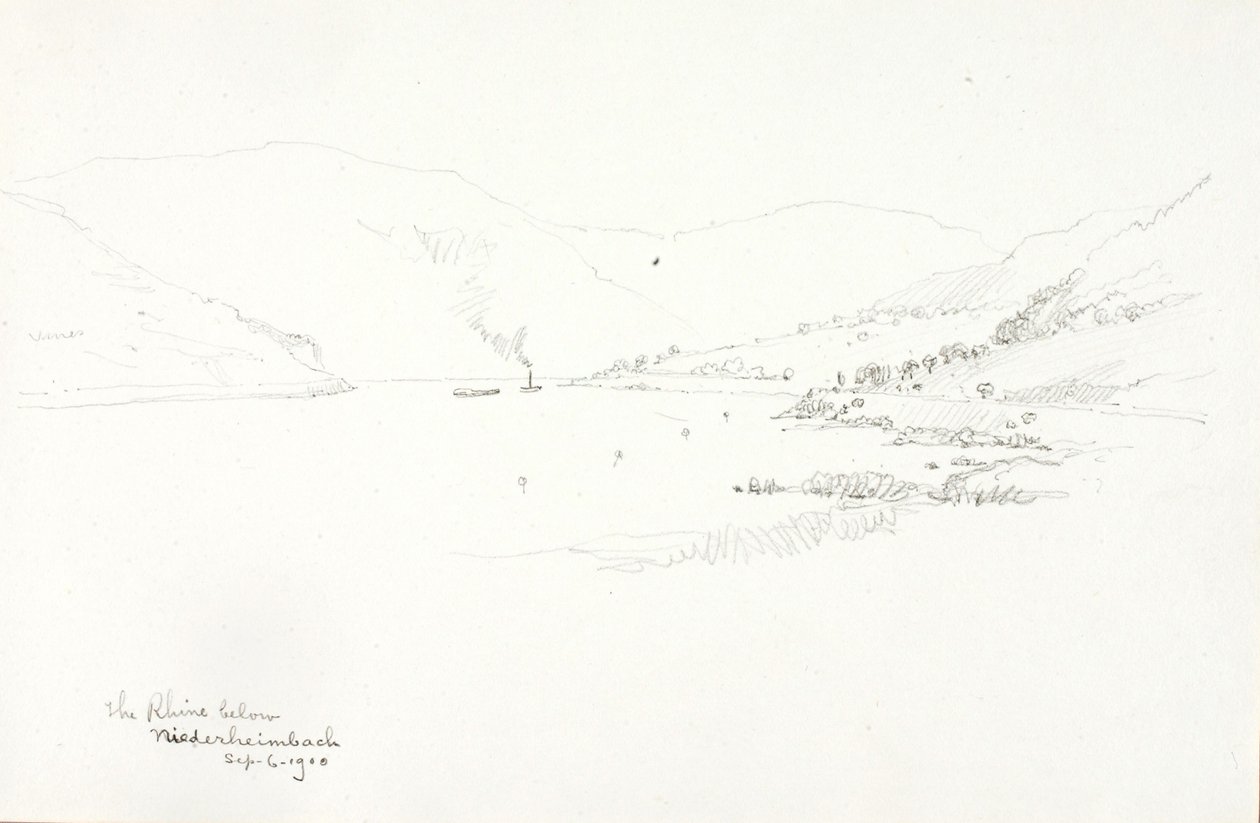 Der Rhein unterhalb von Niederheimbach von George Elbert Burr