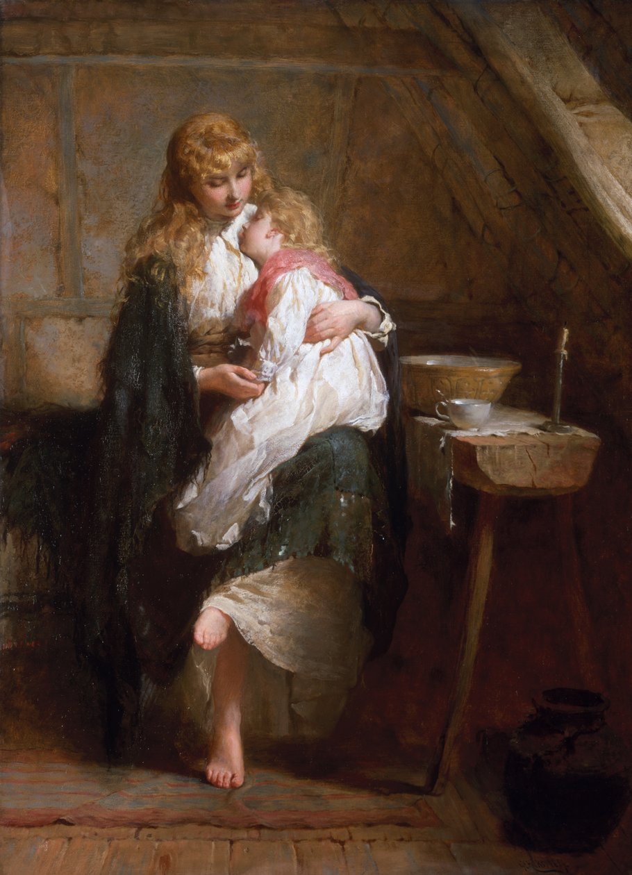 Die Waisen, 1884 von George Elgar Hicks