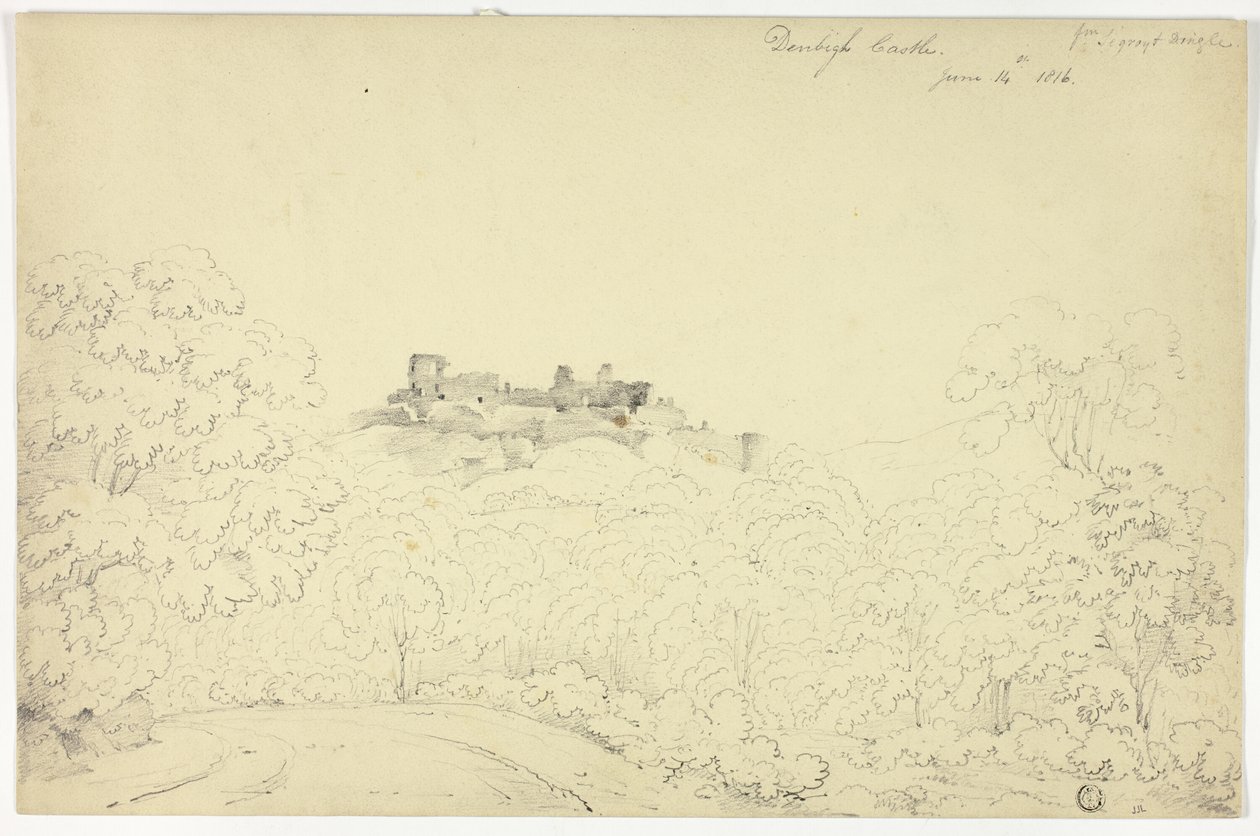 Schloss Denbigh von Segroyt Dingle aus von George Fennel Robson