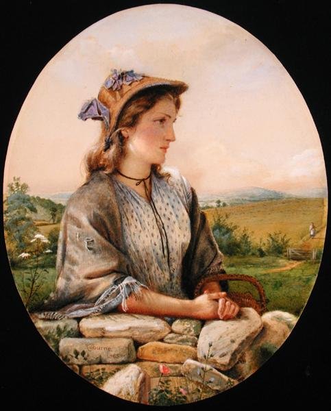 Ein Landmädchen von George Goodwin Kilburne