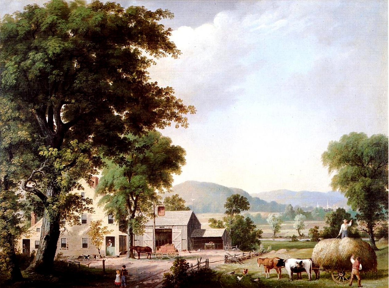 Heuernte bei Jones Inn, 1854 von George Henry Durrie
