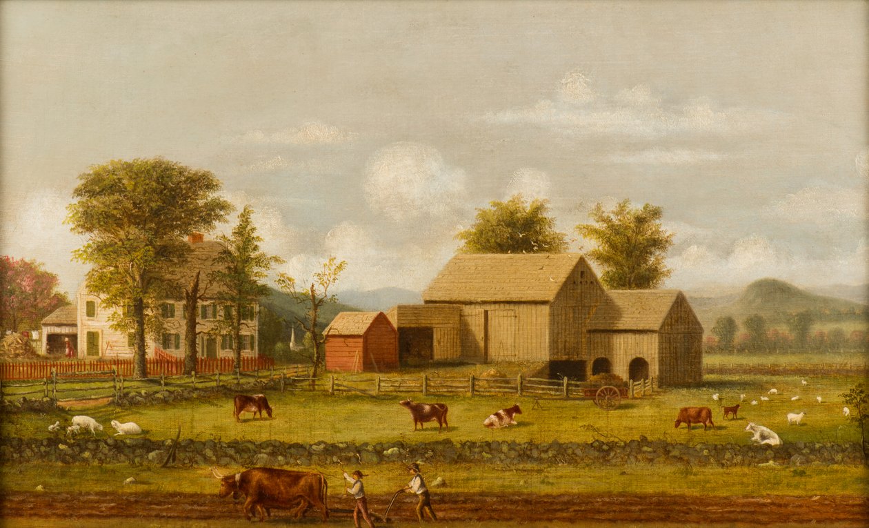 Sommerliche Bauernhofszene von George Henry Durrie