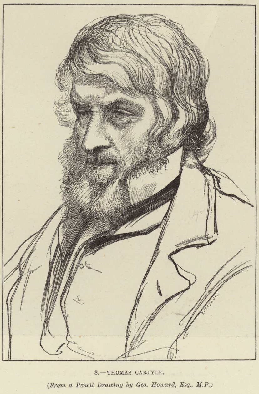 Porträt von Thomas Carlyle von George Howard