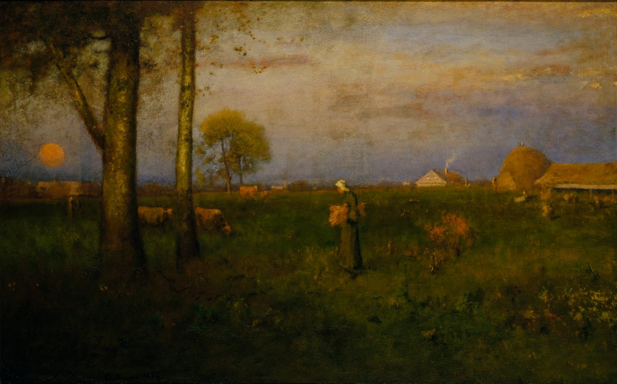 Sonnenuntergang, 1884 von George Inness