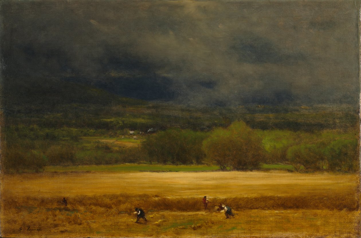 Das Weizenfeld, ca. 1875-1877 von George Inness