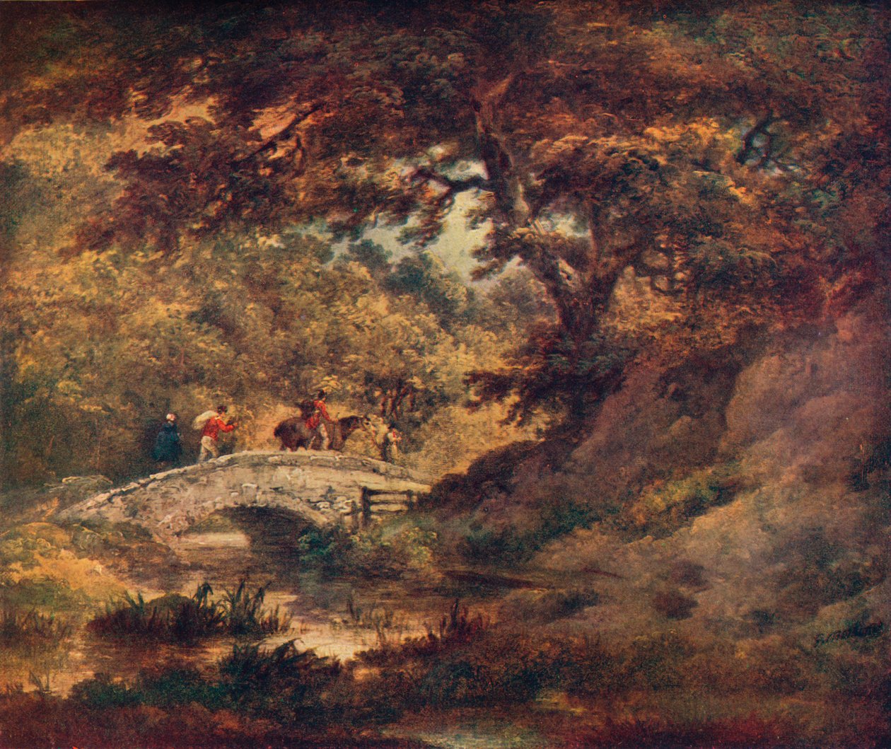 Eine Waldszene, ca. 1795 von George Morland