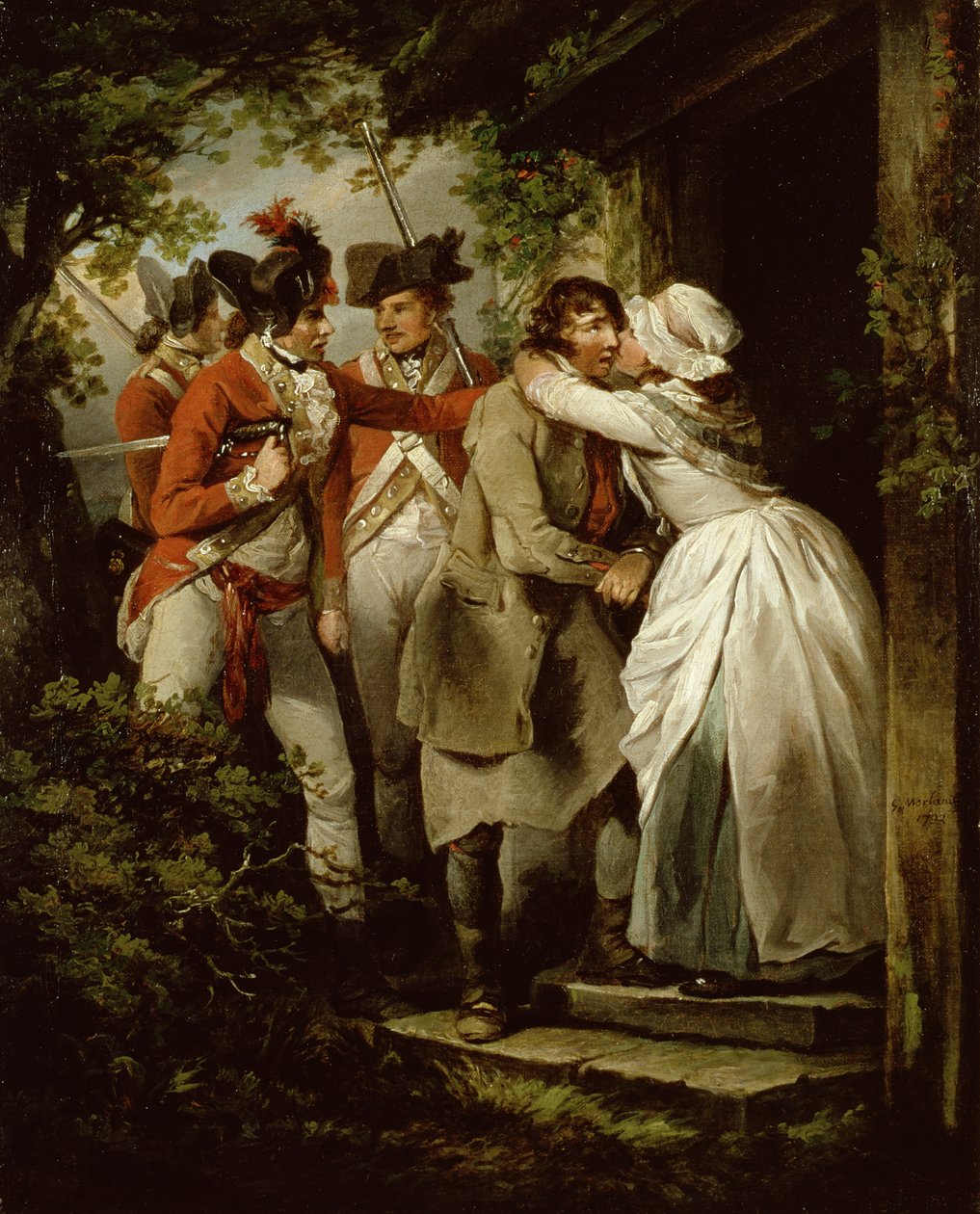 Der Abschied des Deserteurs, 1792 von George Morland