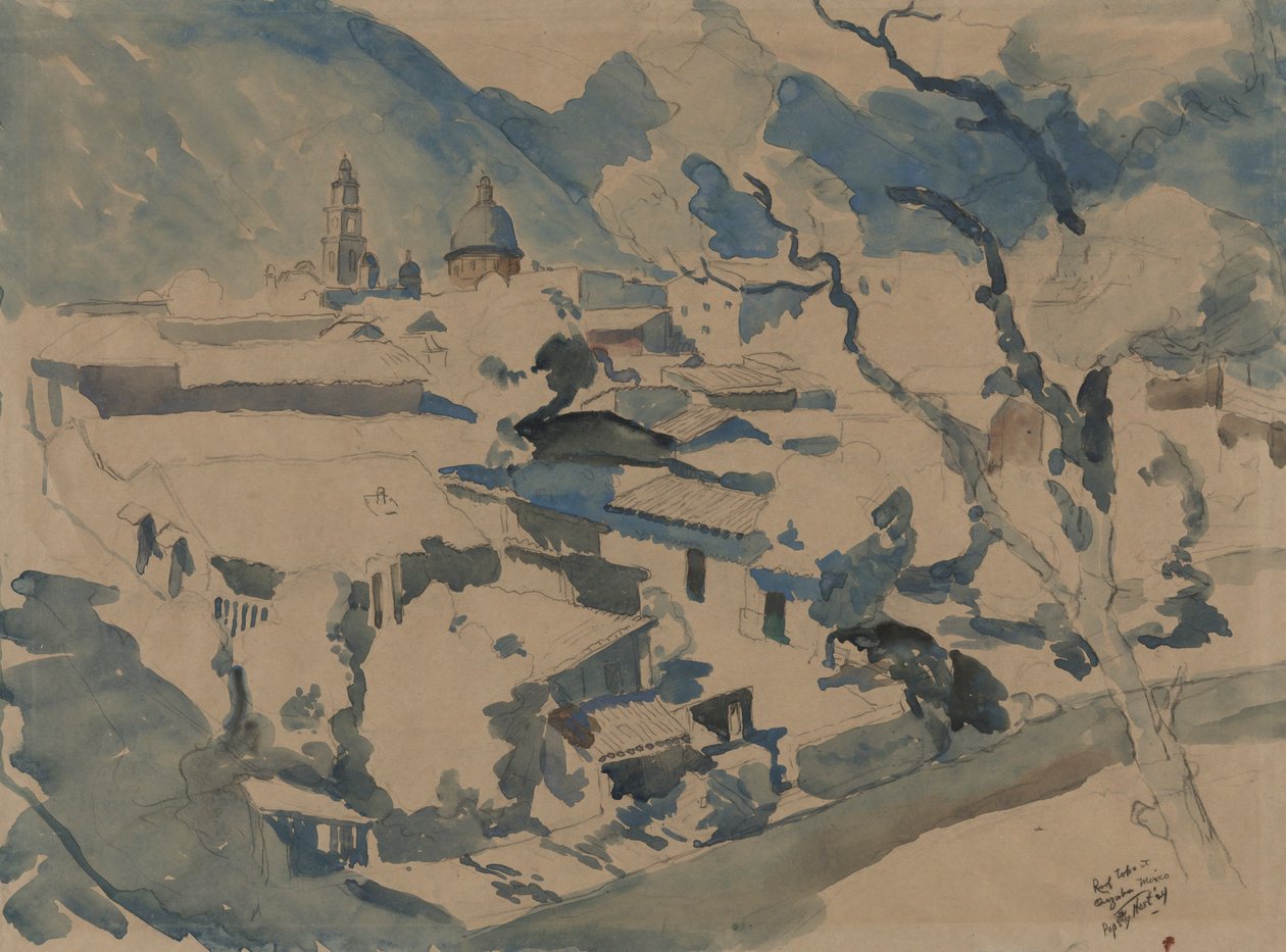 Dächer in Orizaba, Mexiko von George Overbury Hart