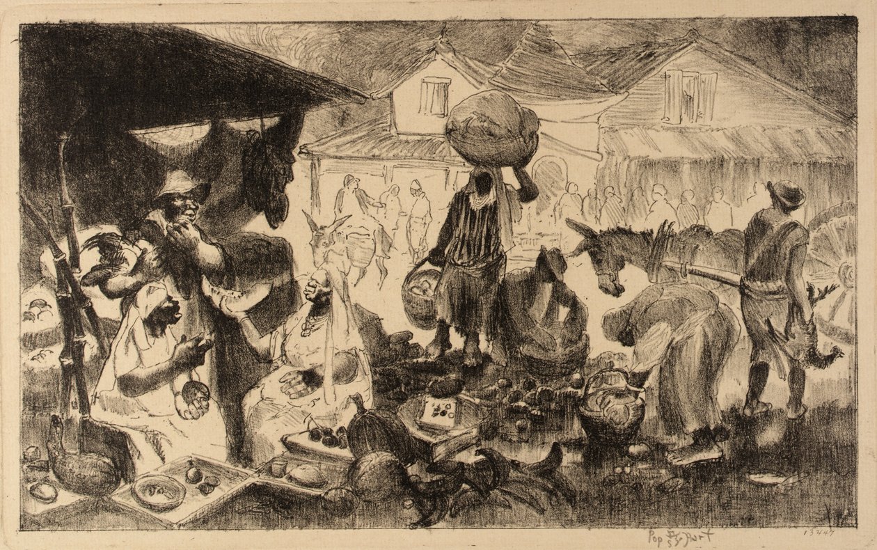 Markt in Haiti von George Overbury Pop Hart