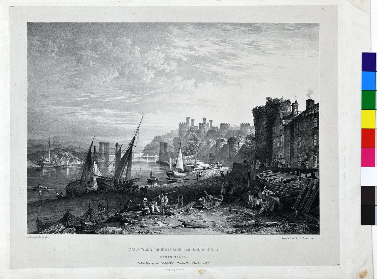 Conway-Brücke und Schloss von George Pickering