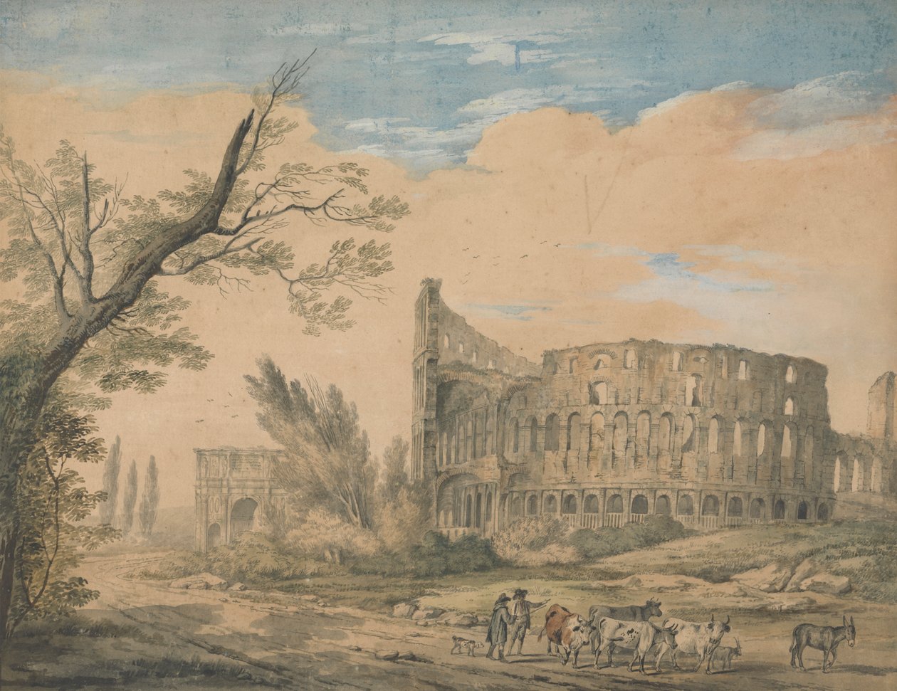 Das Kolosseum, Rom von George Robertson