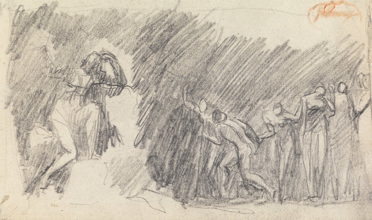 Studie zur Figurenkomposition 5 von George Romney