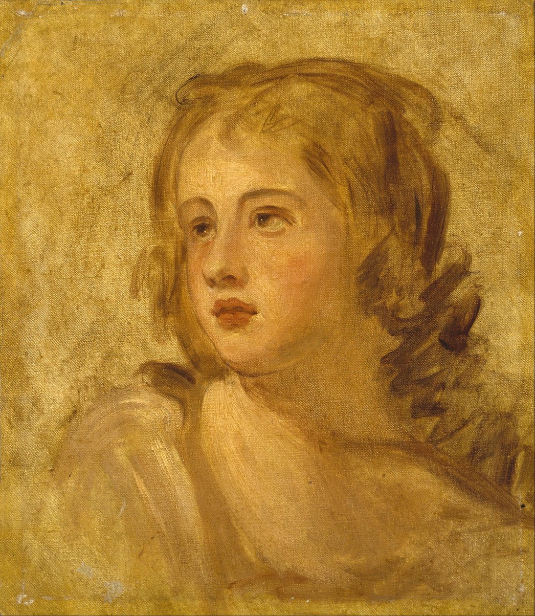 Kopf einer Frau von George Romney