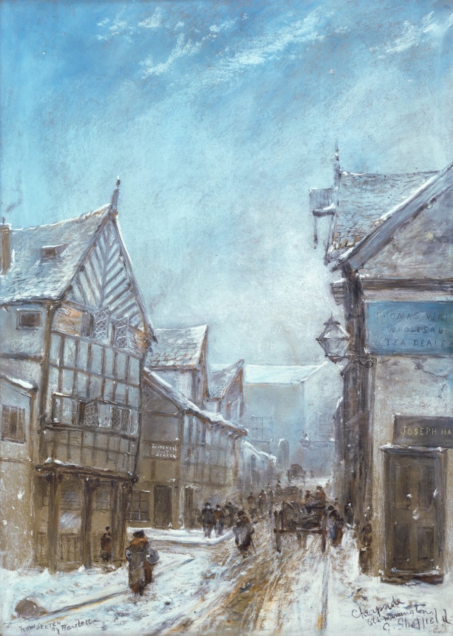 Old Cheapside, Warrington, 1864 von George Sheffield