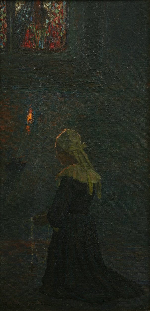 Beim Gebet (Pont Aven), 1905 von George Sherwood Hunter