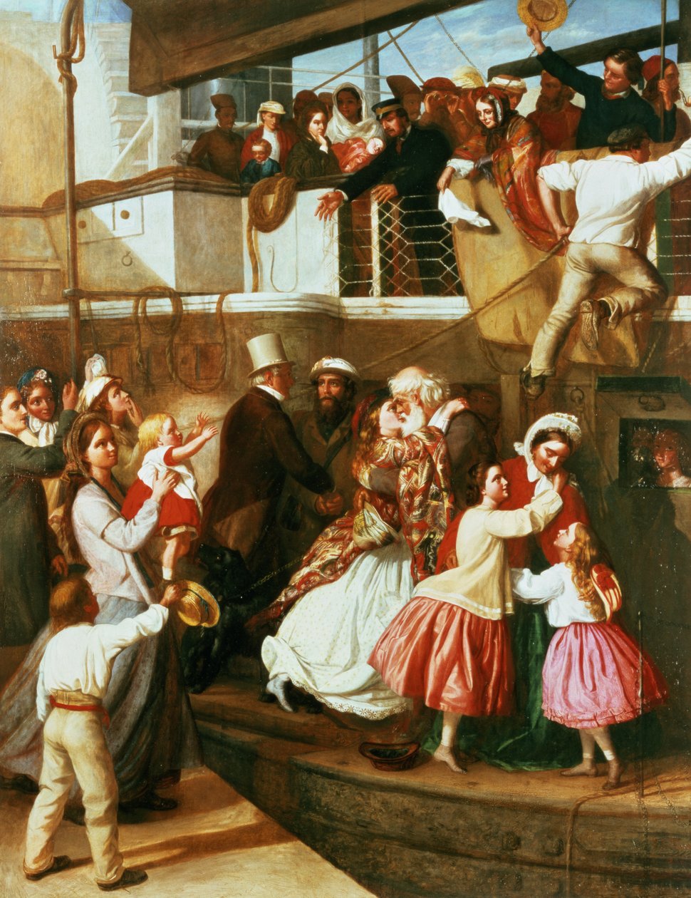 Einschiffungsszene von George Tuson