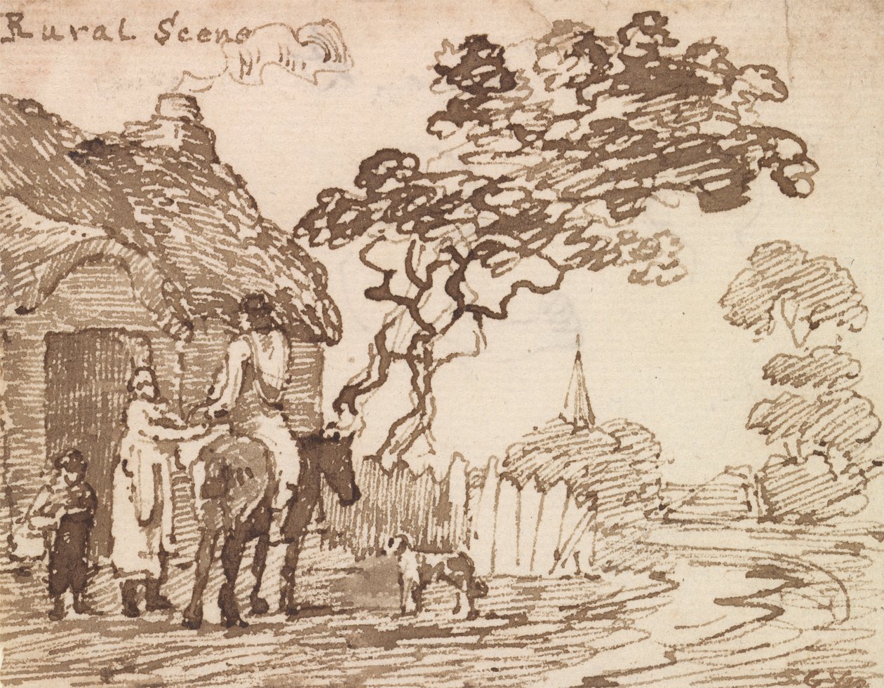 Ländliche Szene von George Walker