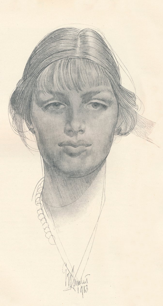 Das schöne Mädchen, ca. 1914 von George Washington Lambert