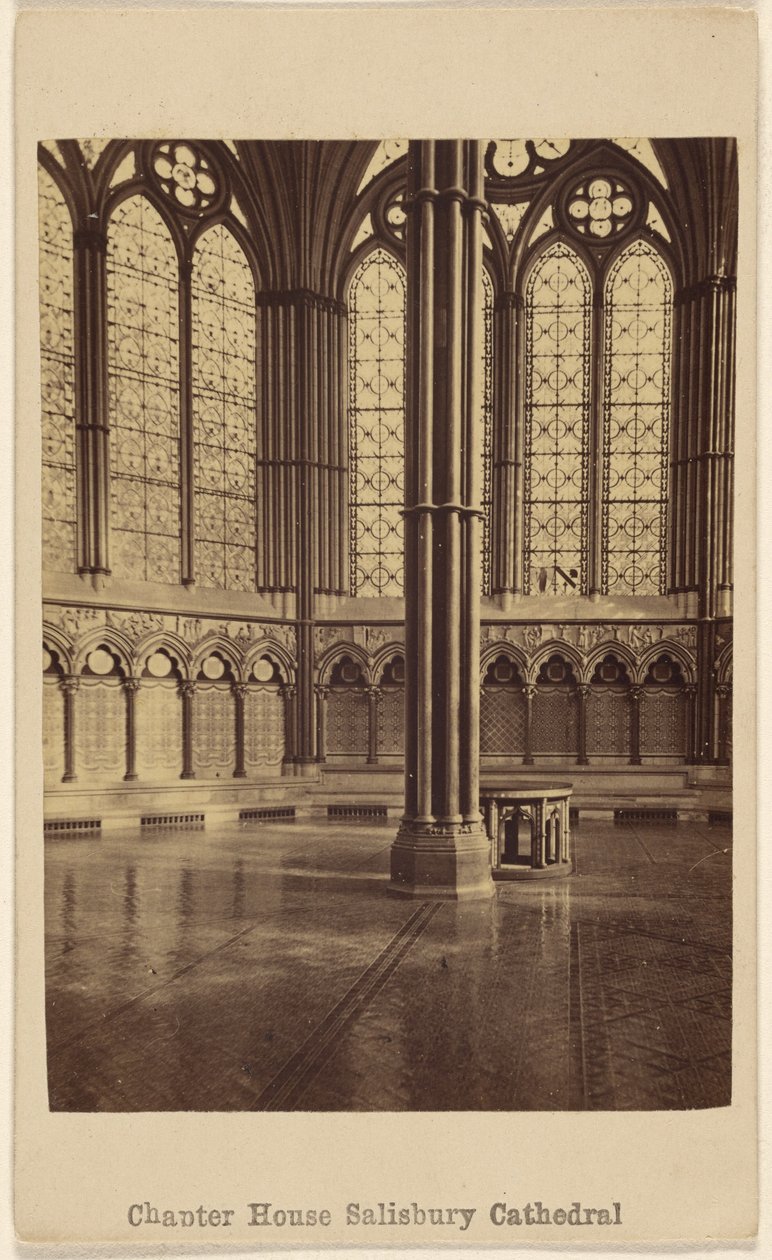 Kapitelhaus. Kathedrale von Salisbury. von George Washington Wilson