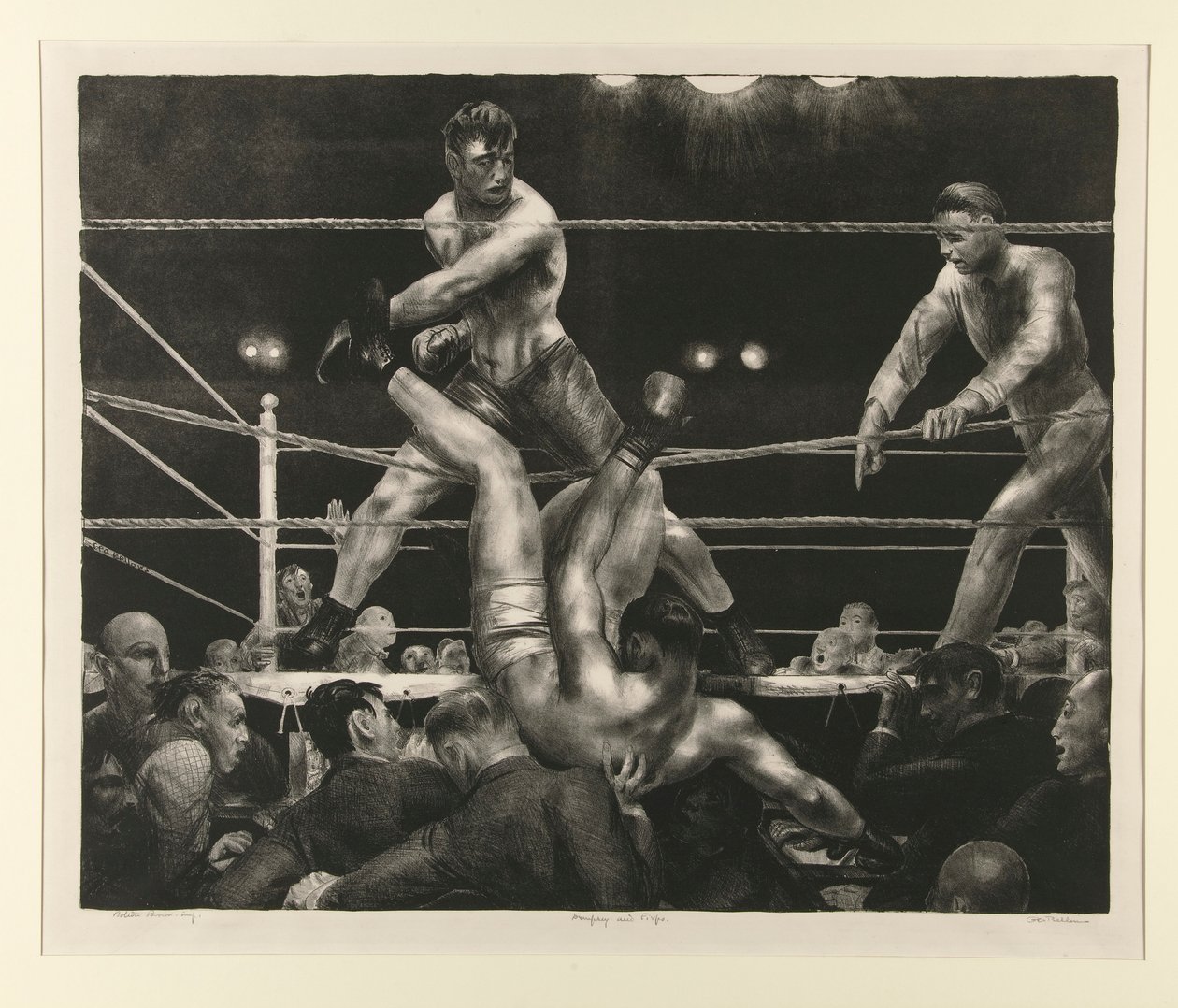 Dempsey und Firpo von George Wesley Bellows