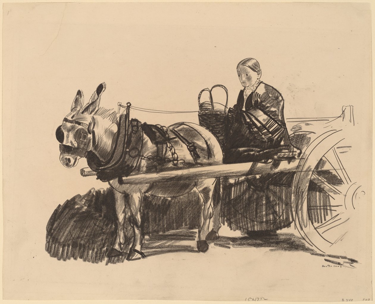 Der Eselskarren von George Wesley Bellows