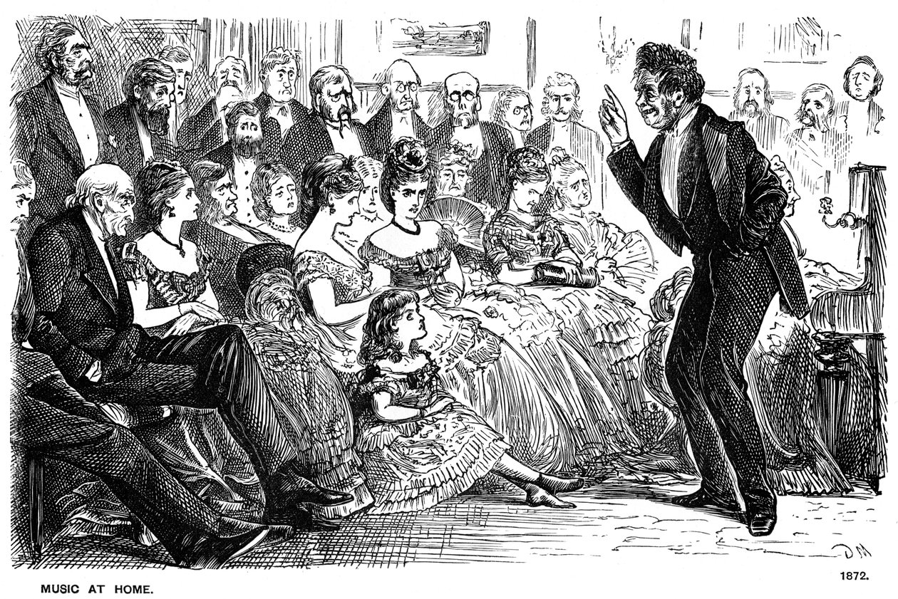 Musik zu Hause, 1872-1891 von George du Maurier