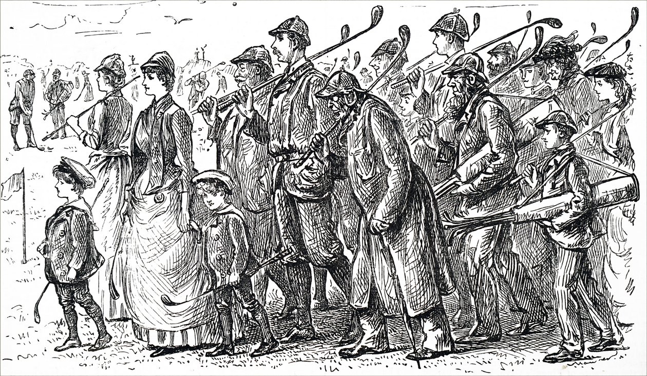 Die wachsende Popularität des Golfsports von George du Maurier