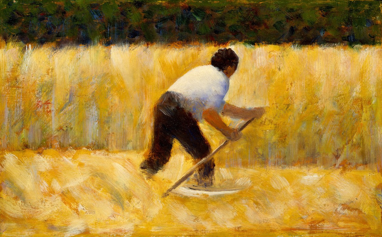 Der Mäher, 1881-82 von Georges Seurat