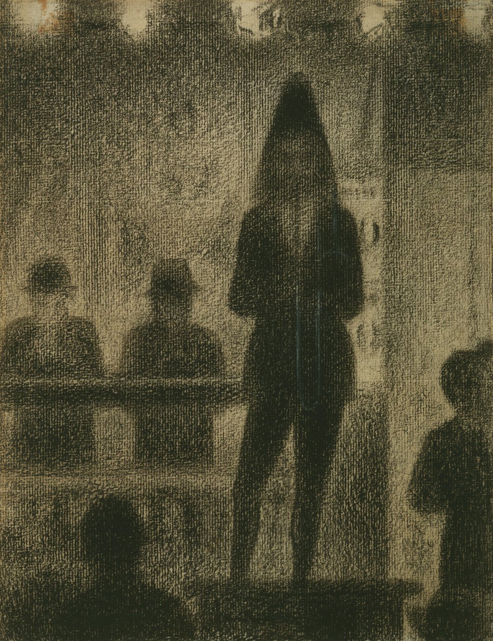 Posaunist (Studie für Zirkus-Seitenvorstellung) von Georges Seurat