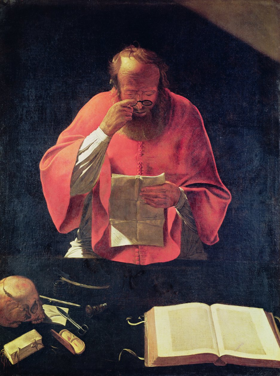 Der heilige Hieronymus beim Lesen von Georges de La Tour