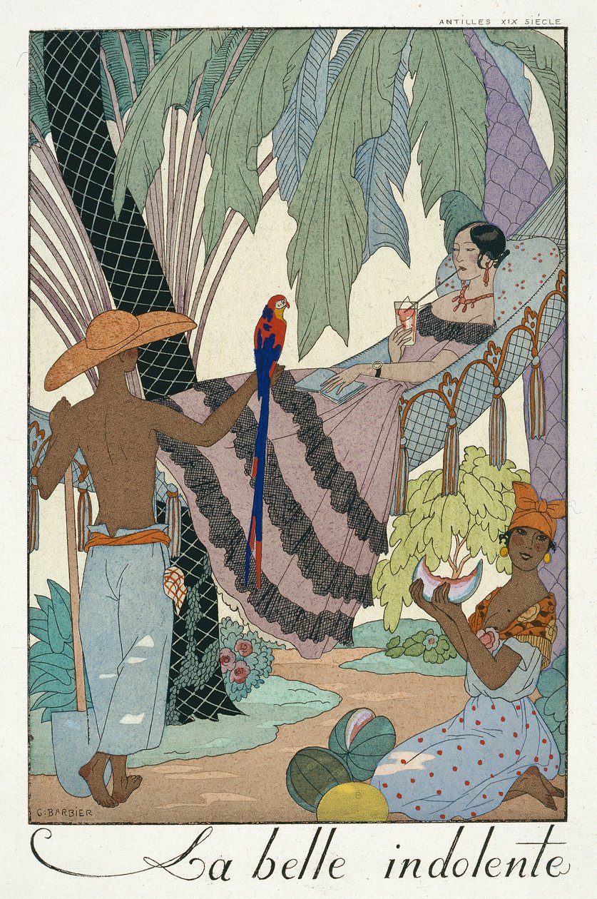 Die faule Schönheit von Georges Barbier
