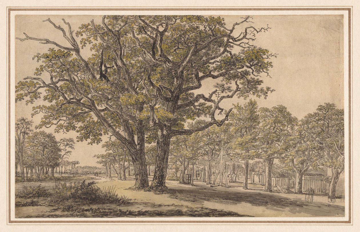 Landschaft (recto) von Georges Michel