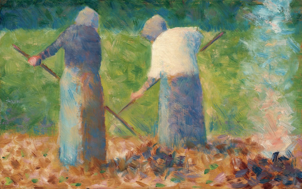 Heuarbeiter in Montfermeil, ca. 1882 von Georges Pierre Seurat