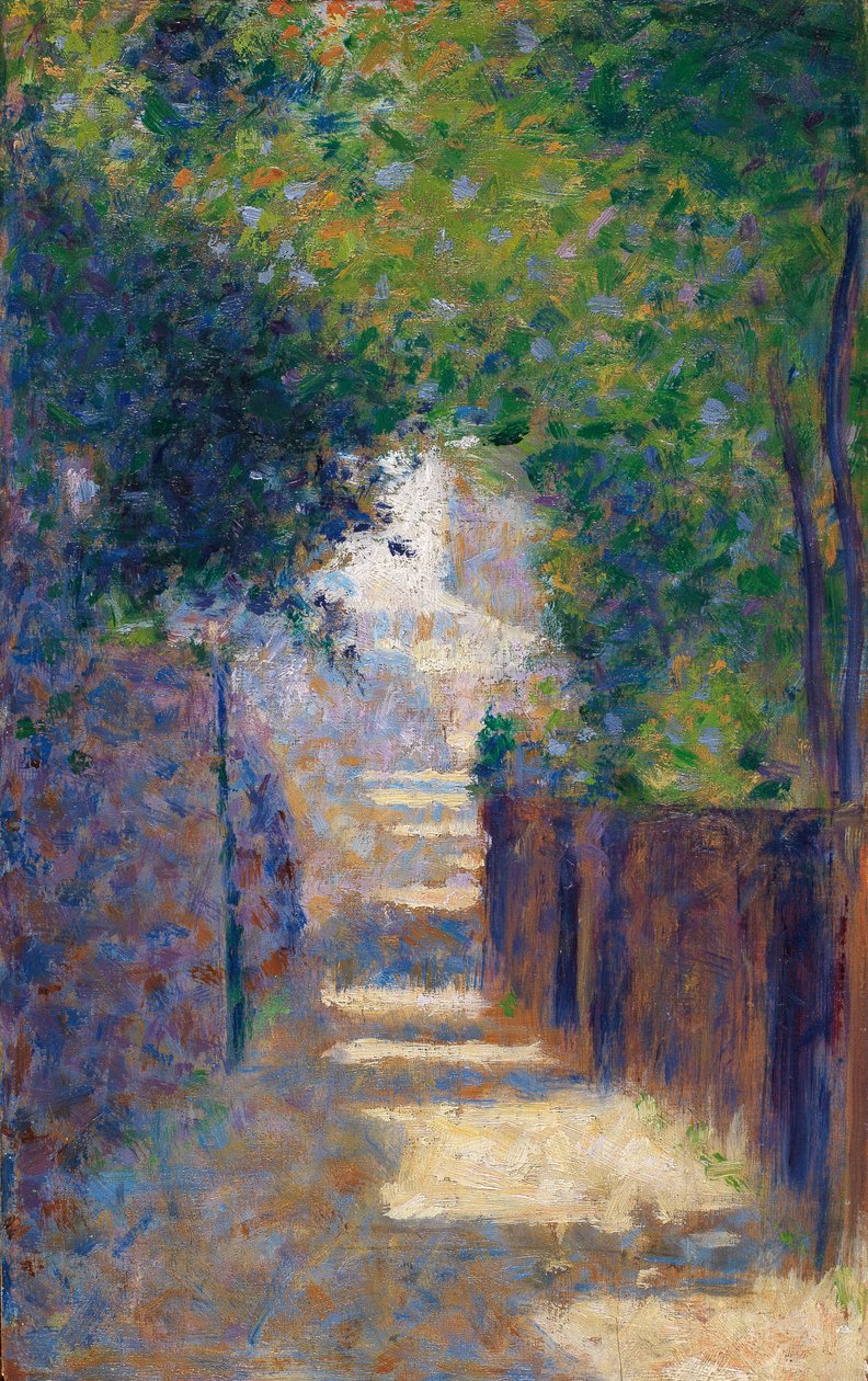 Rue St. Vincent im Frühling, um 1884 von Georges Seurat