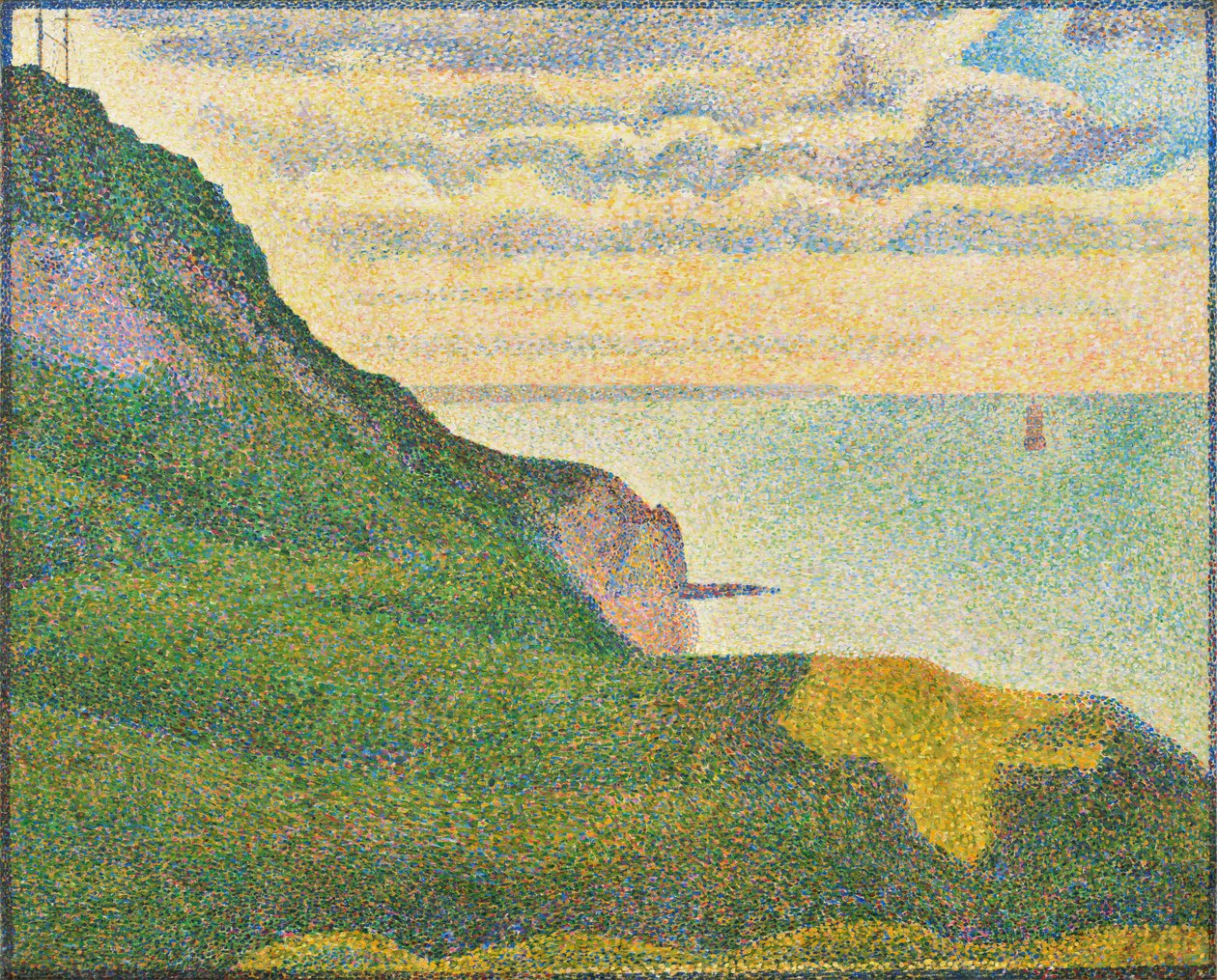 Meereslandschaft bei Port-en-Bessin, Normandie von Georges Seurat