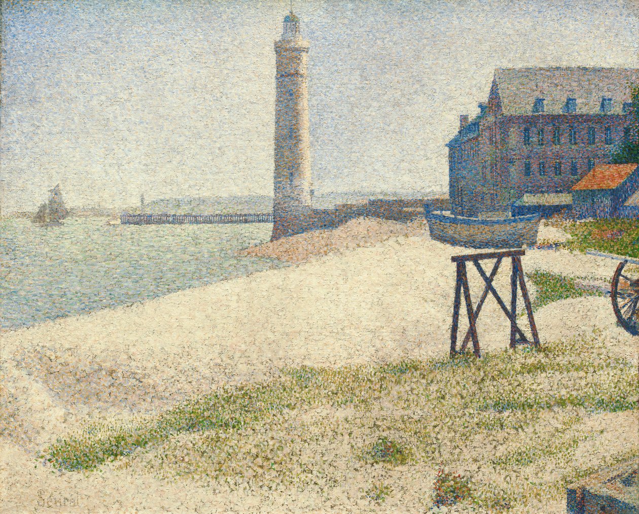 Der Leuchtturm von Honfleur, 1886 von Georges Seurat