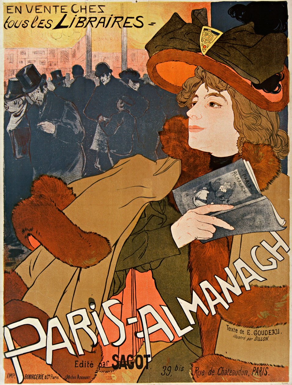 Paris-Almanach, ca. 1900 von Georges de . Feure