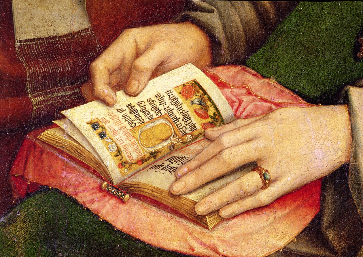 Jungfrau und Kind mit Heiligen (Detail) von Gerard David