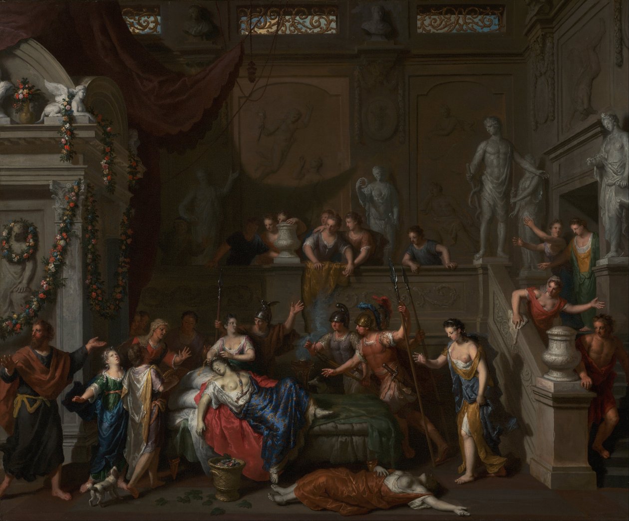 Der Tod der Kleopatra von Gerard Hoet