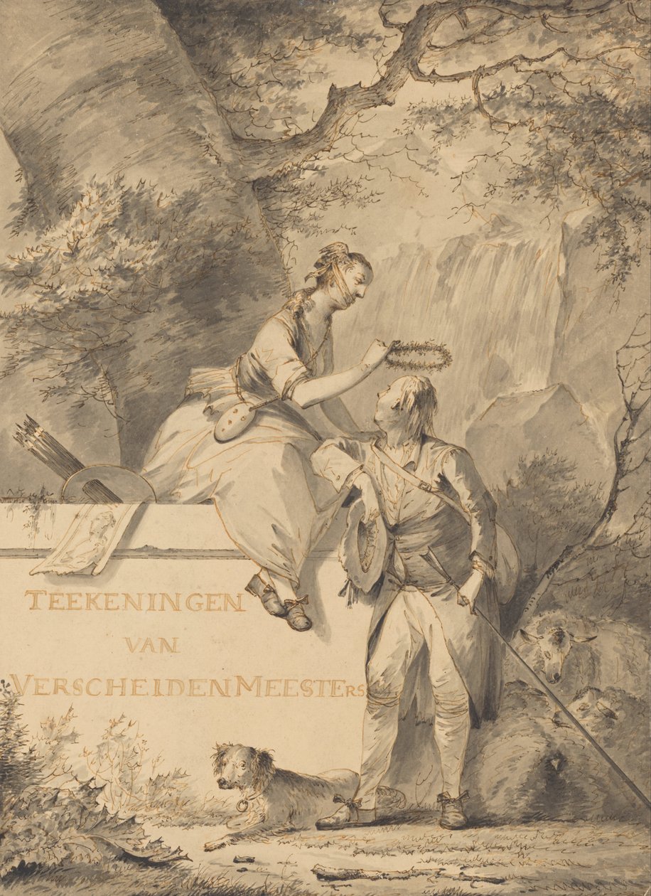 Entwurf für eine Titelseite von Gerard van Nijmegen