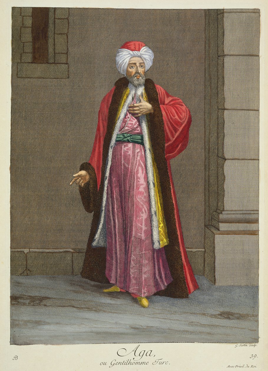 Aga oder türkischer Herr von Gerard Jean Baptiste Scotin