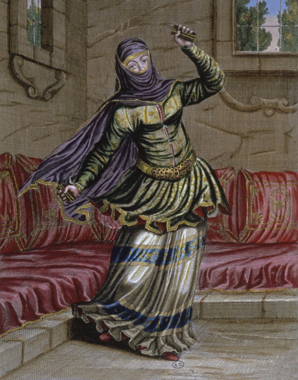 Türkische Tänzerin von Gerard Jean Baptiste Scotin