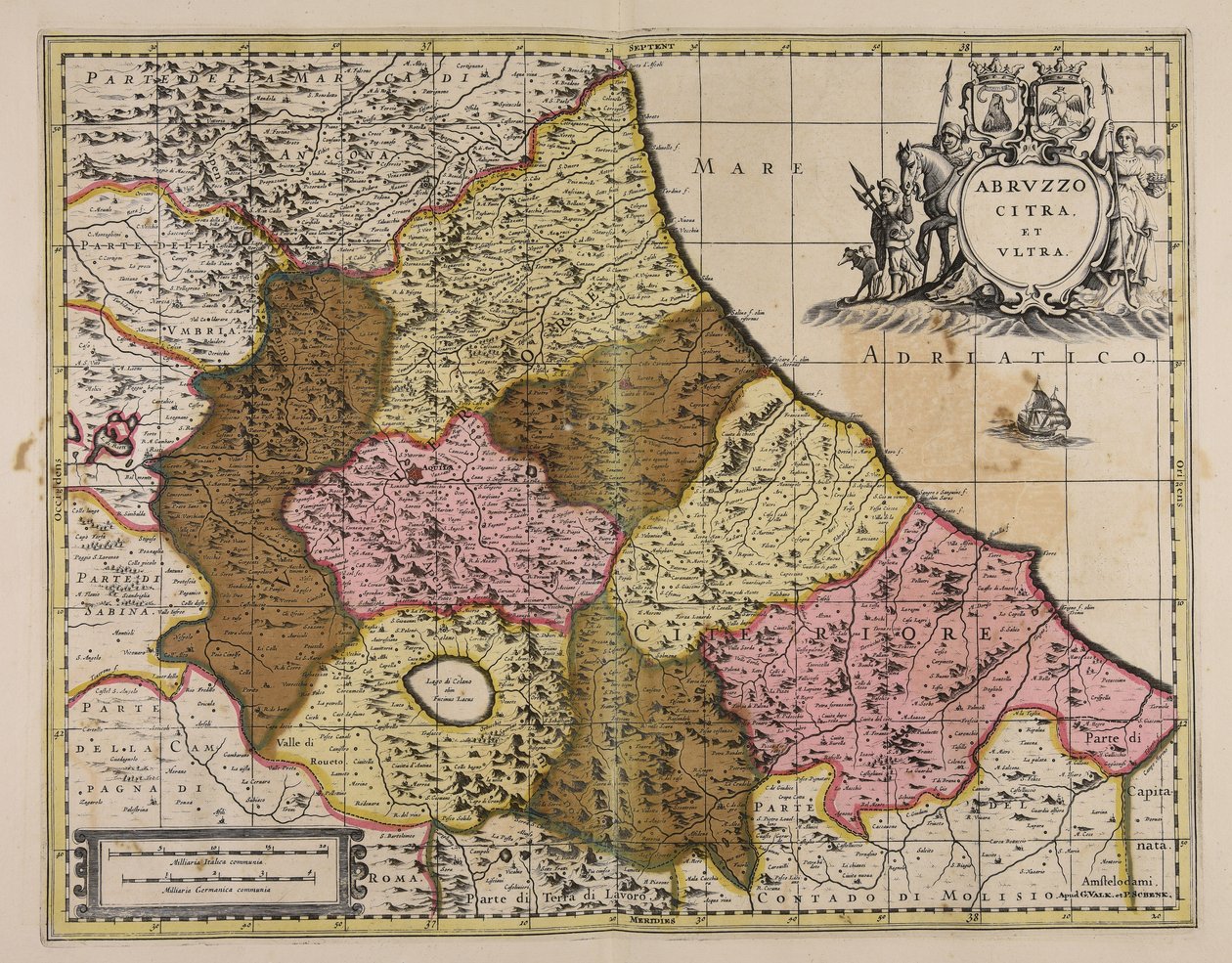 Abruzzo citra et vltra von Gerard Valck