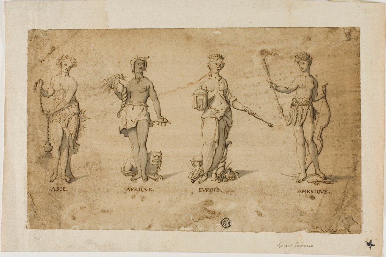 Vier Kontinente von Gerard de Lairesse