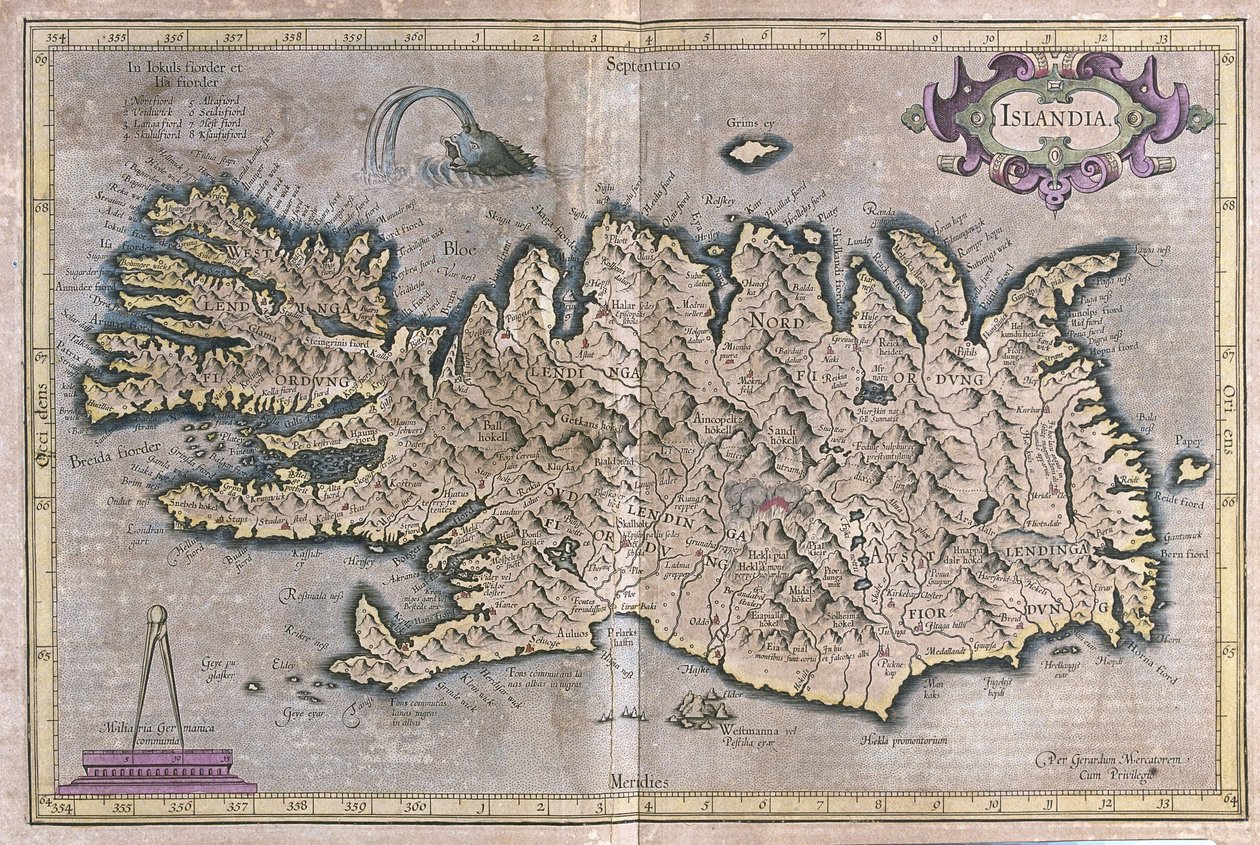 Island von Gerardus Mercator